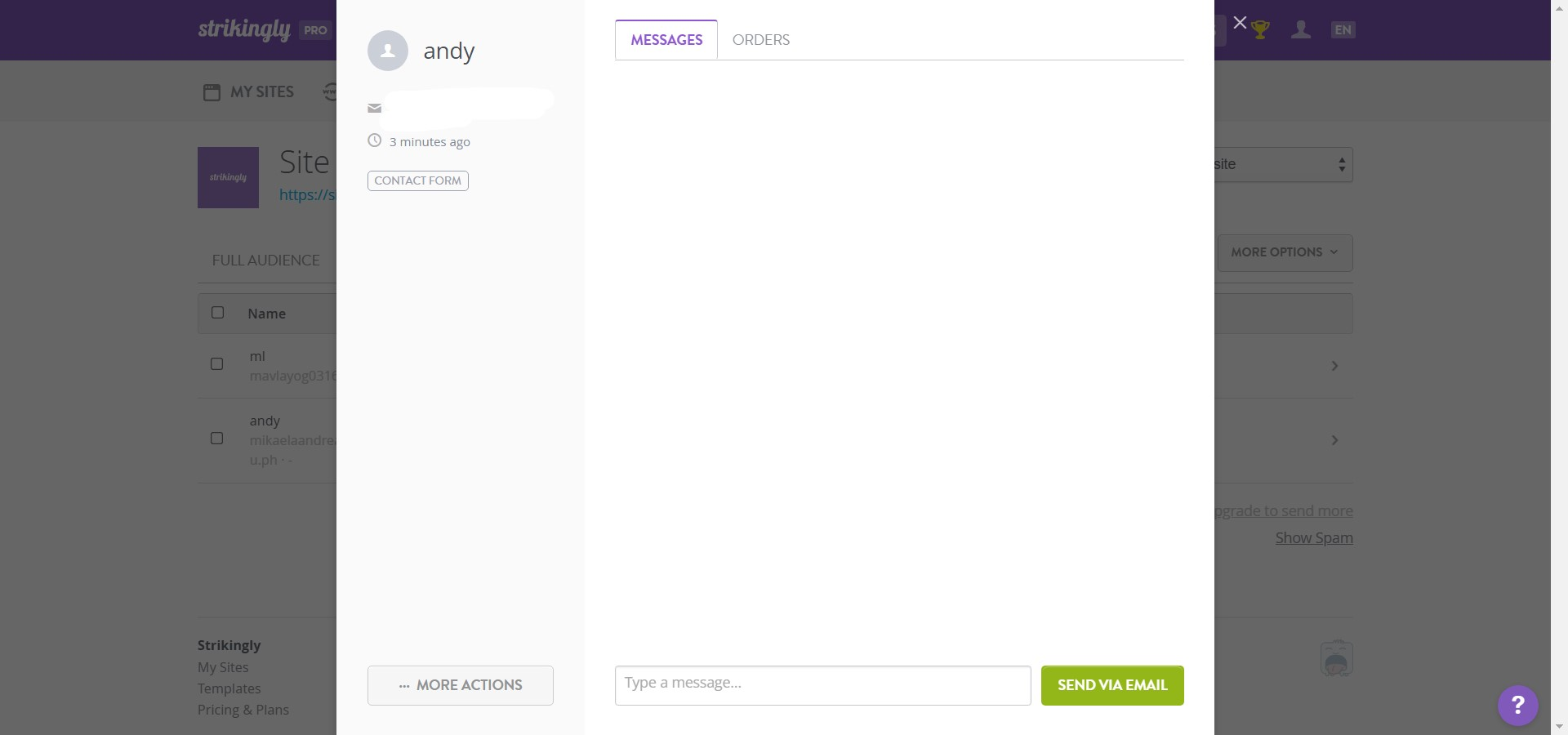 Send via email Strikingly Send via email Strikingly